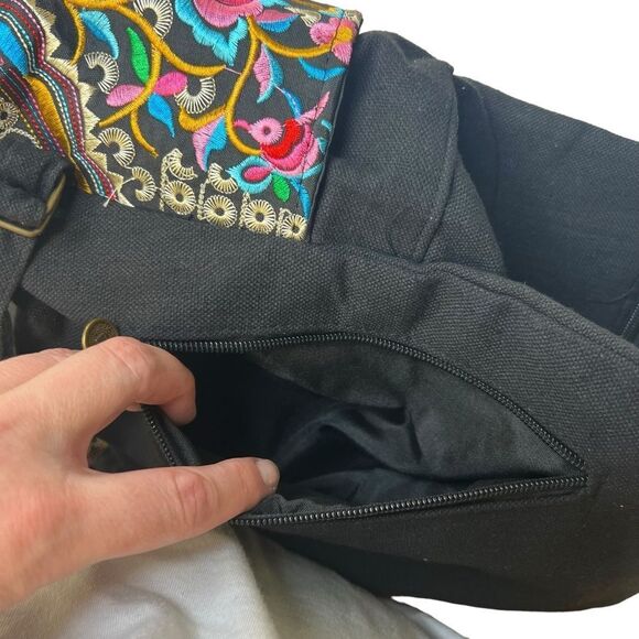 Boho Embroidered Backpack Purse - Picture 13 of 15